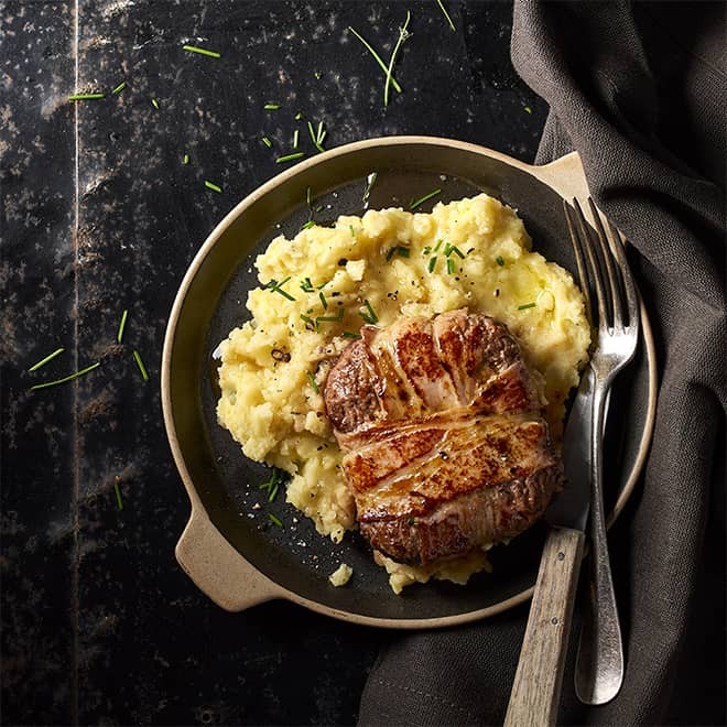 Recette Haché bardé et pommes de terre Bigard 