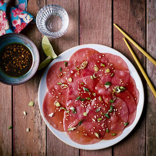 Recette Carpaccio asiatique Bigard