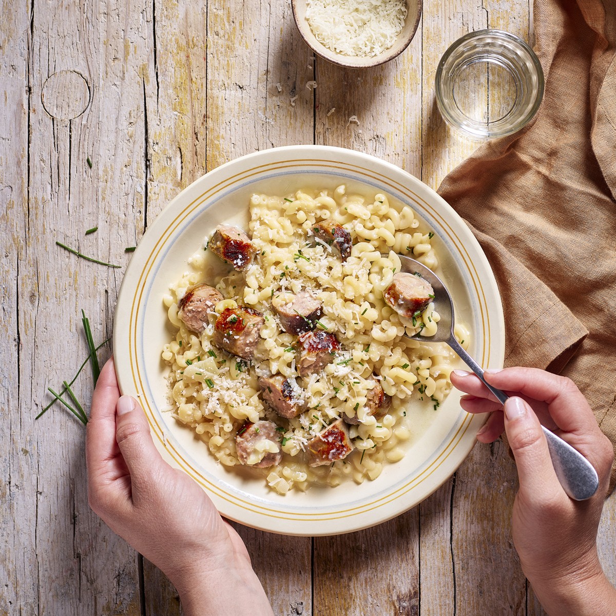 coquillettes saucisses