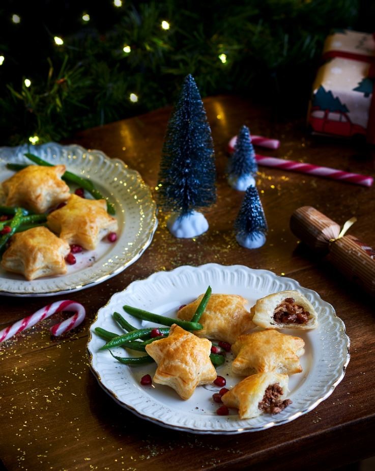 Petits feuilletés étoiles au bœuf