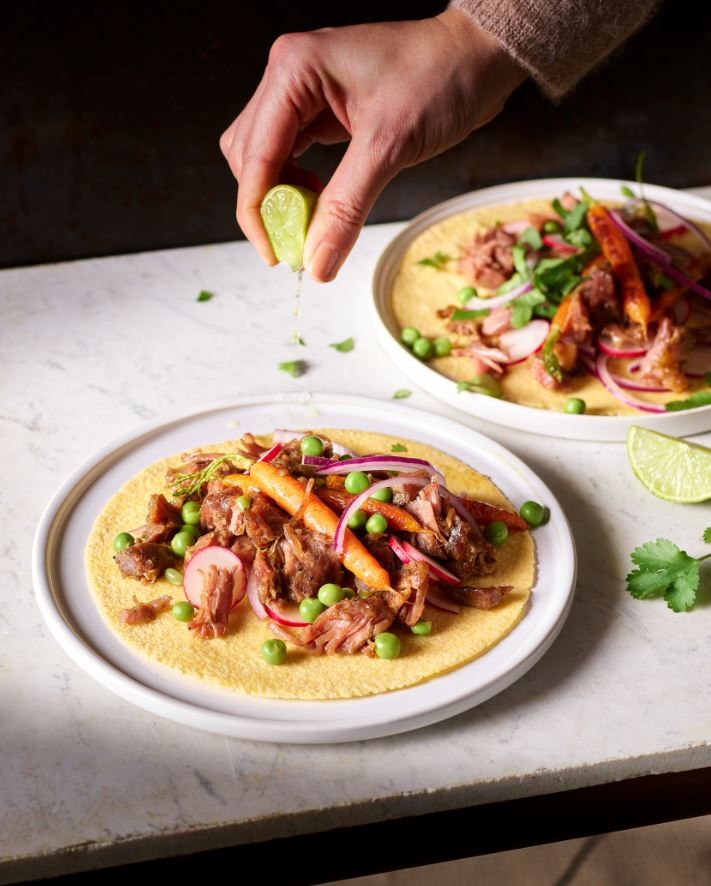 Tacos printaniers à l'araignée de boeuf