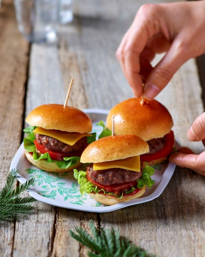 Mini burgers aux boulettes de bœuf