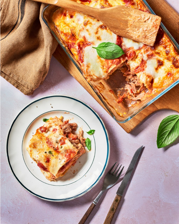 Lasagnes aux effilochés au porc