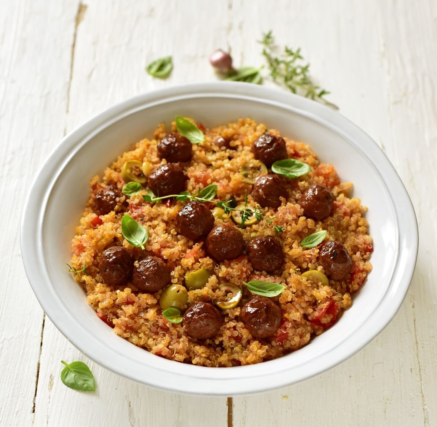 Billes de boeuf  & Quinoa à la provençale