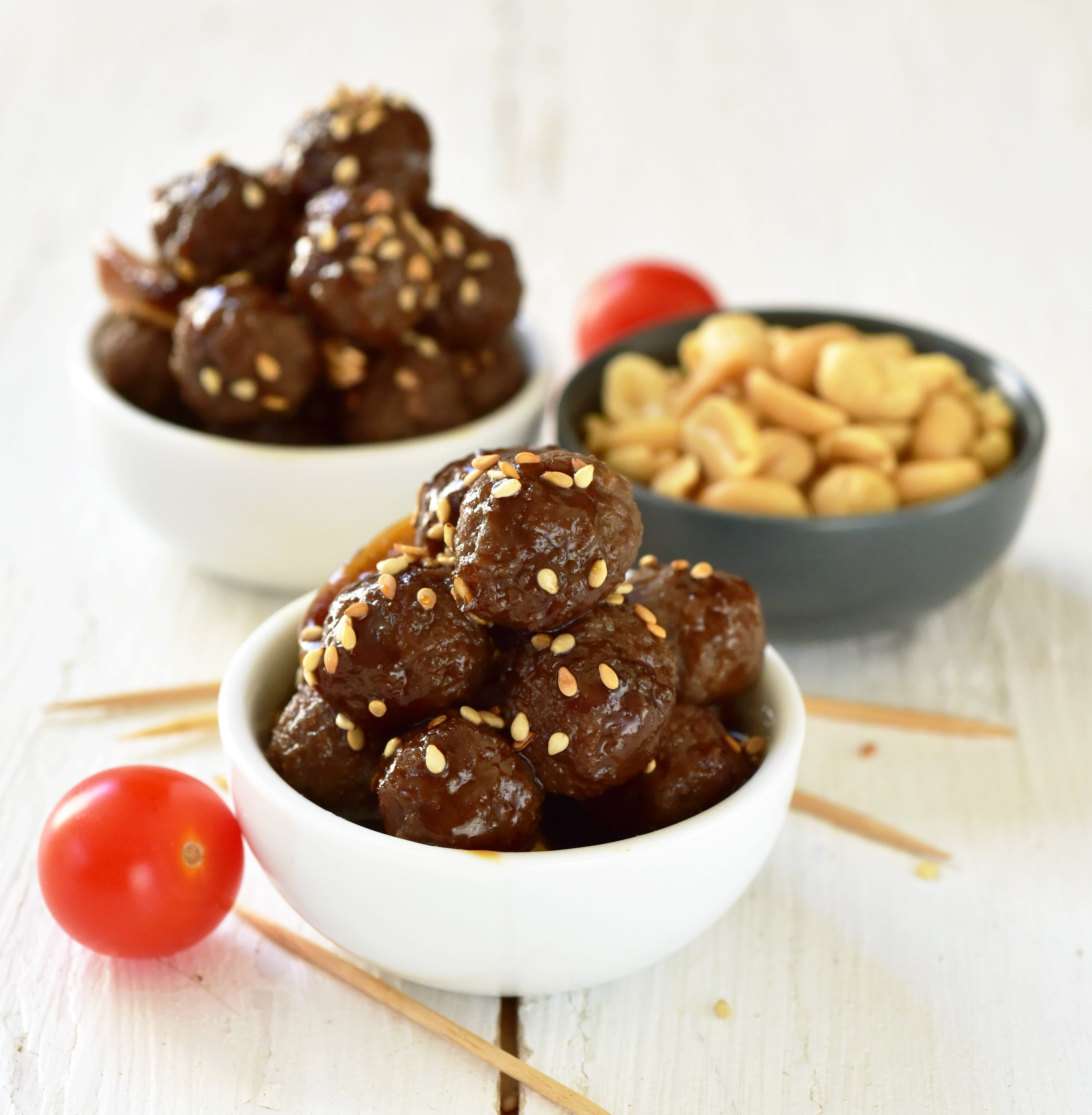 Billes de boeuf apéritives à l'asiatique