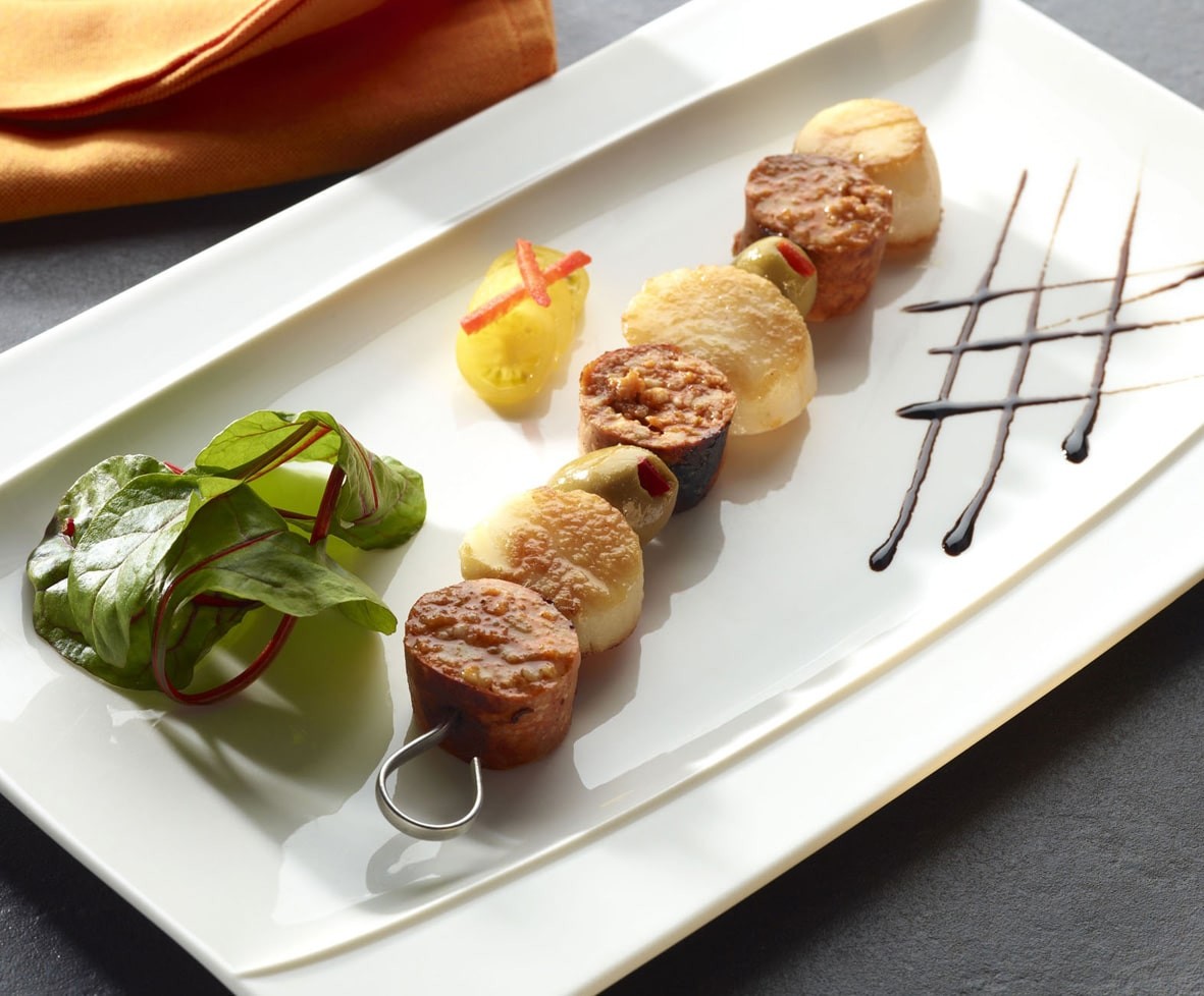 Brochettes de Saint Jacques au chorizo