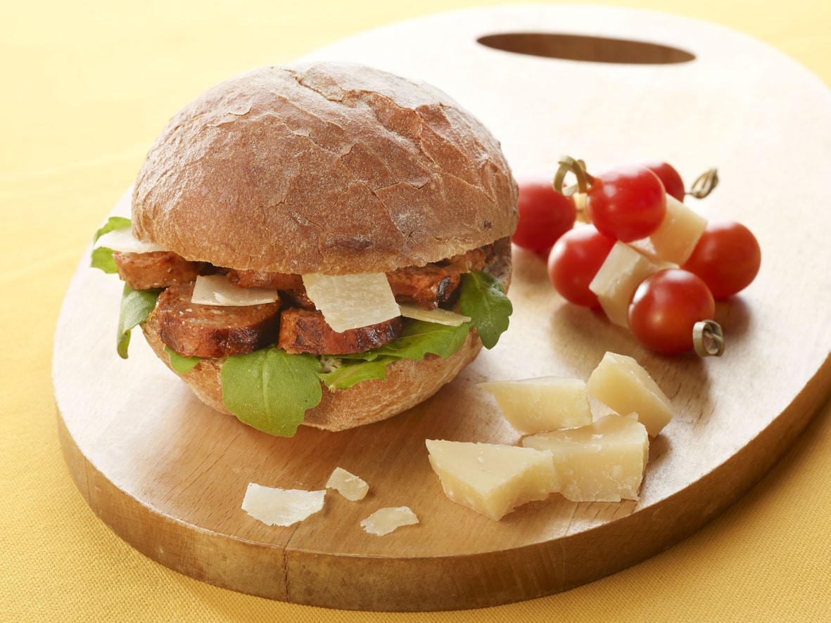 Sandwich chaud au Chorizo et Parmesan