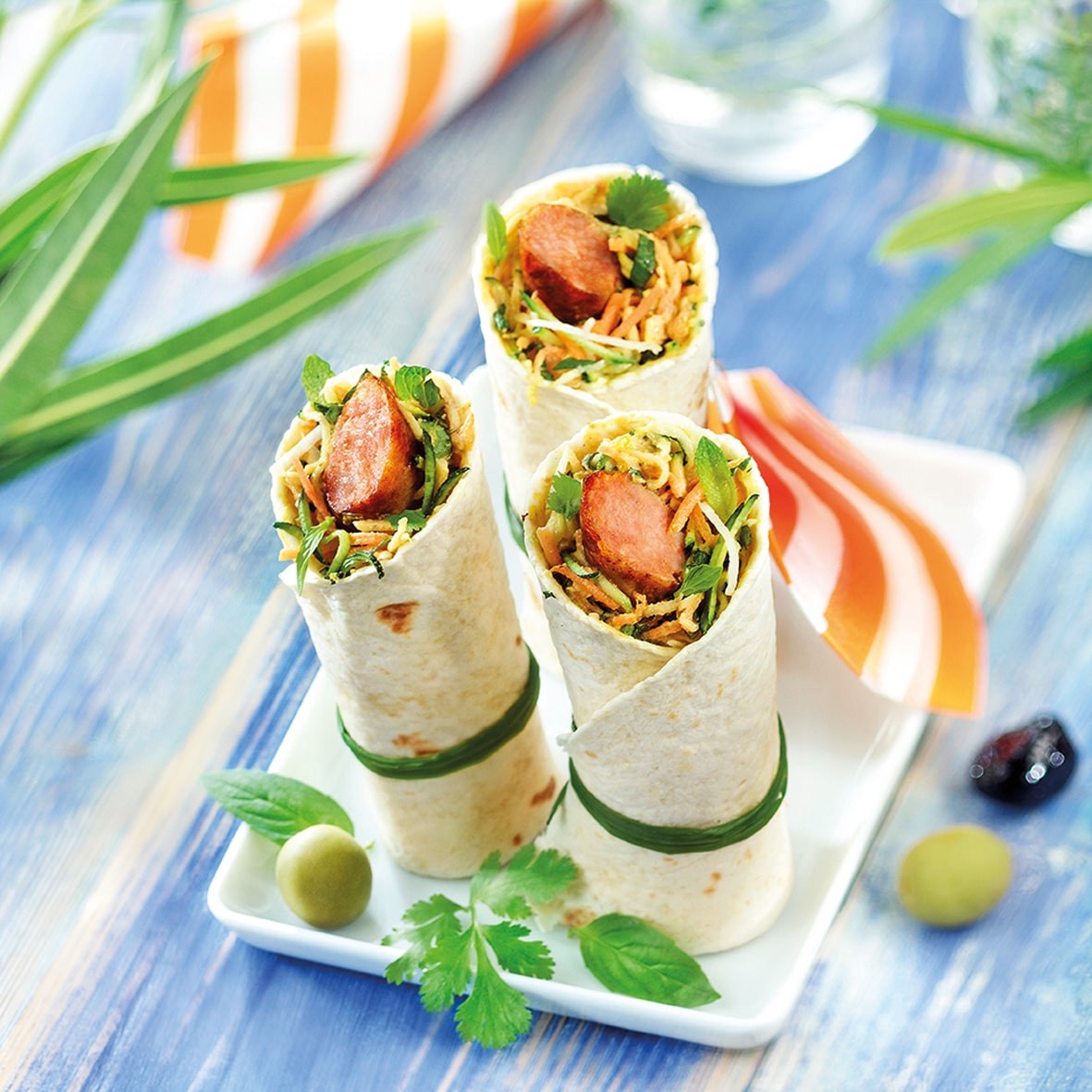 Wrap de saucisses ou merguez