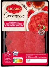 Carpaccio tomates séchées & poivrons grillés