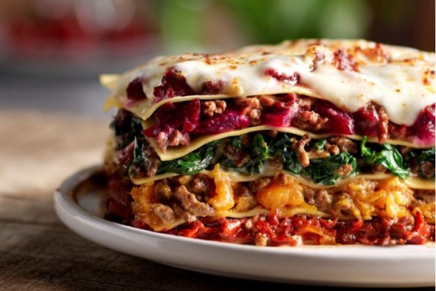 Lasagnes multicolores