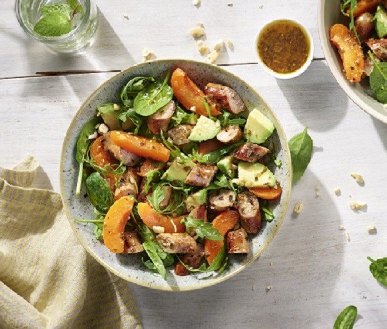 Salade estivale Saucisses marinées Bigard