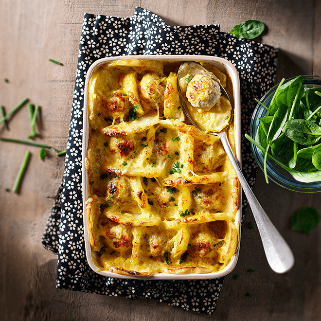 Gratin de boulettes de porc Bigard