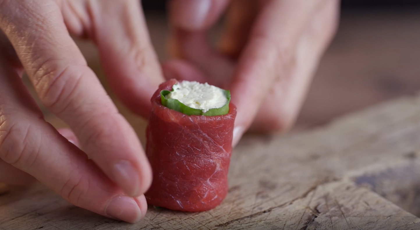 Carpaccio à la truffe façon maki