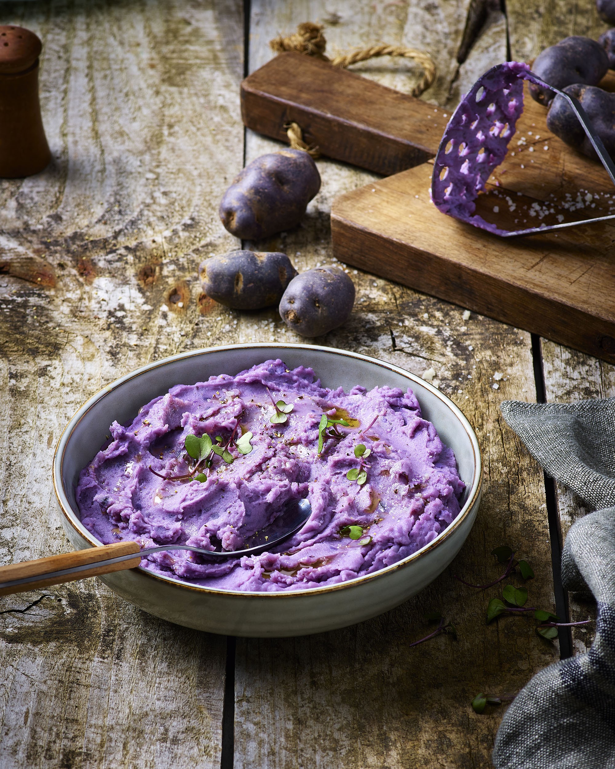 Purée à la vitelotte