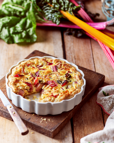 Quiche aux blettes et au jambon