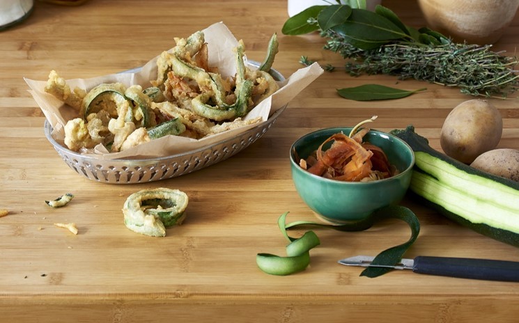 Tempuras d'épluchures de légumes