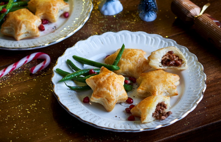 Petits feuilletés étoiles au bœuf