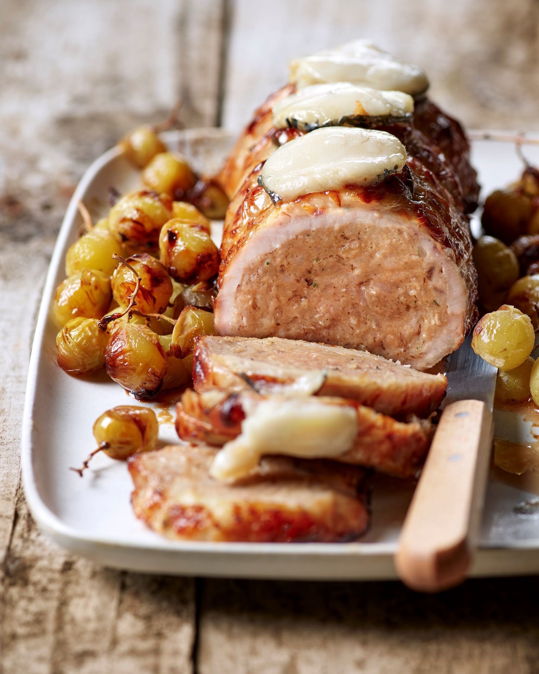 Rôti de porc chèvre miel et raisins au Air Fryer