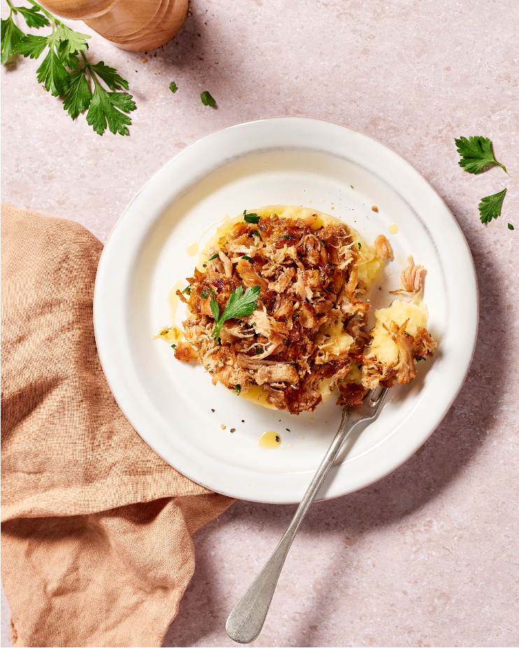Effilochés au porc façon parmentier