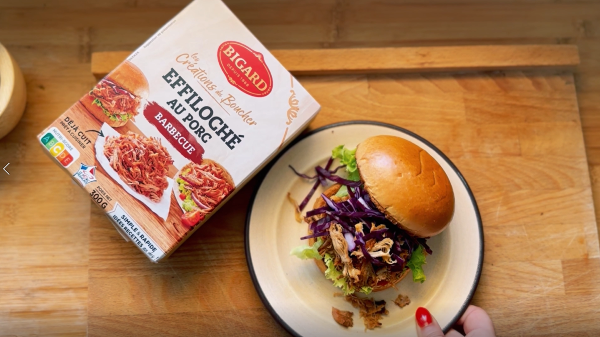 Burger façon pulled pork