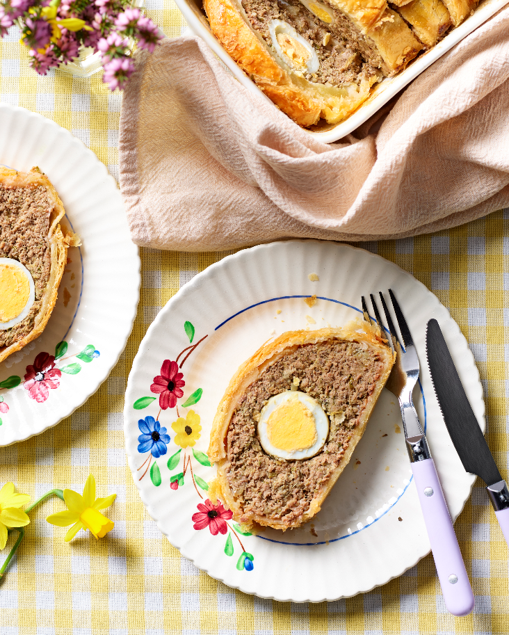 Pain de Pâques feuilleté au boeuf