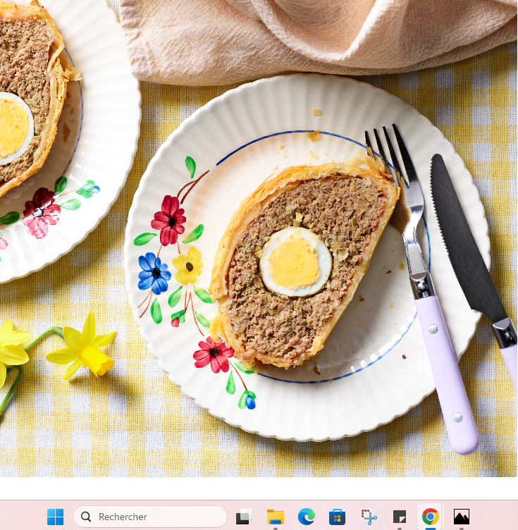 Pain de Pâques feuilleté au boeuf