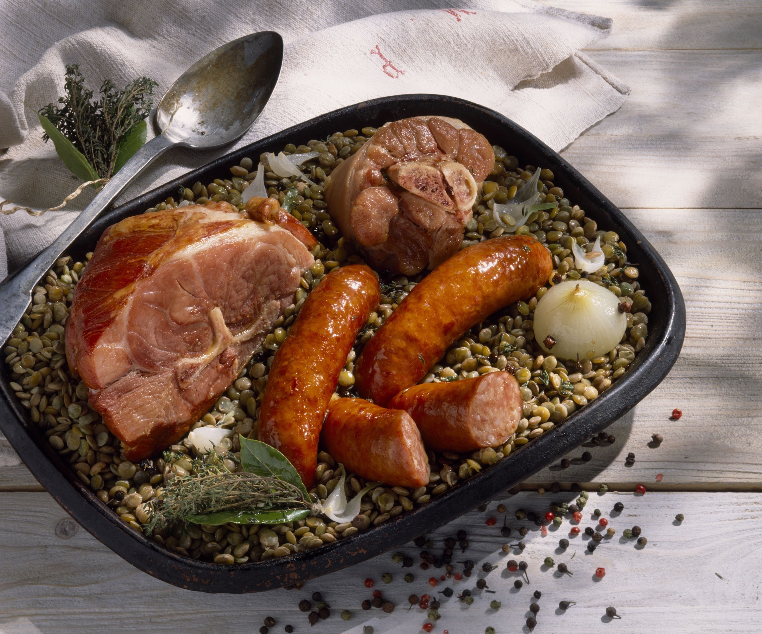 Petit salé aux lentilles