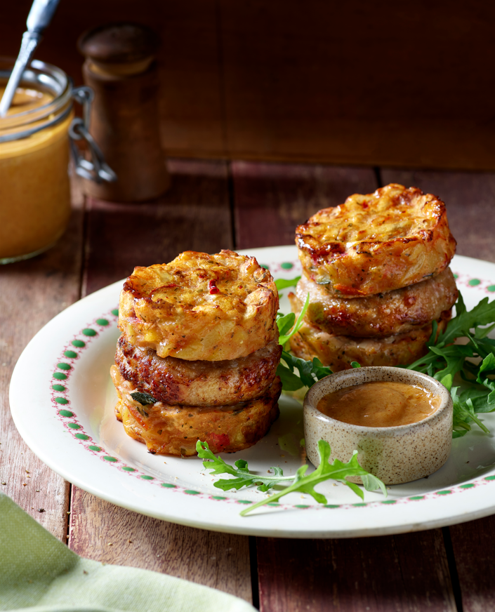 Rostis aux légumes, sauce rouille