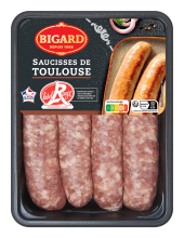 Saucisses de Toulouse Bigard Label Rouge x4