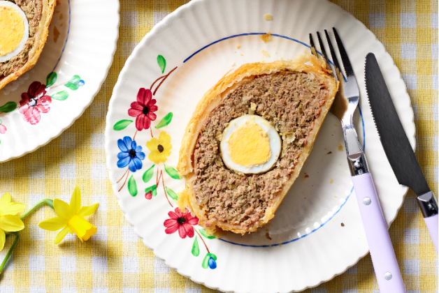 Pain de Pâques feuilleté au boeuf