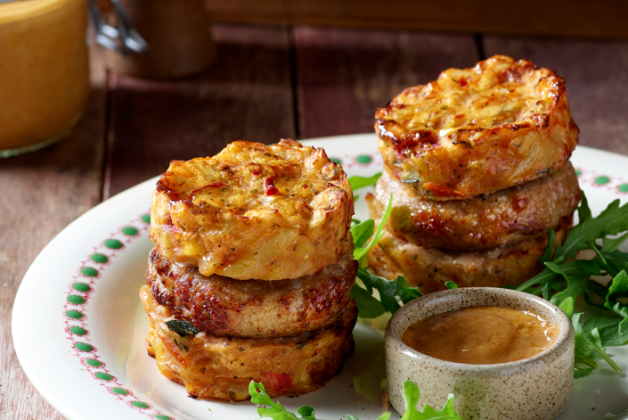 Rostis aux légumes, sauce rouille