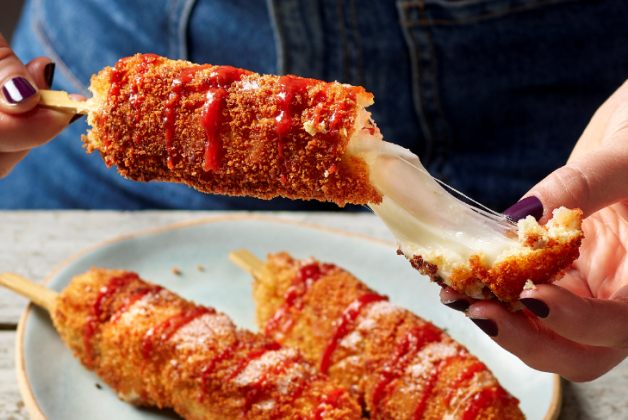 Saucisse de Toulouse façon Corn Dog